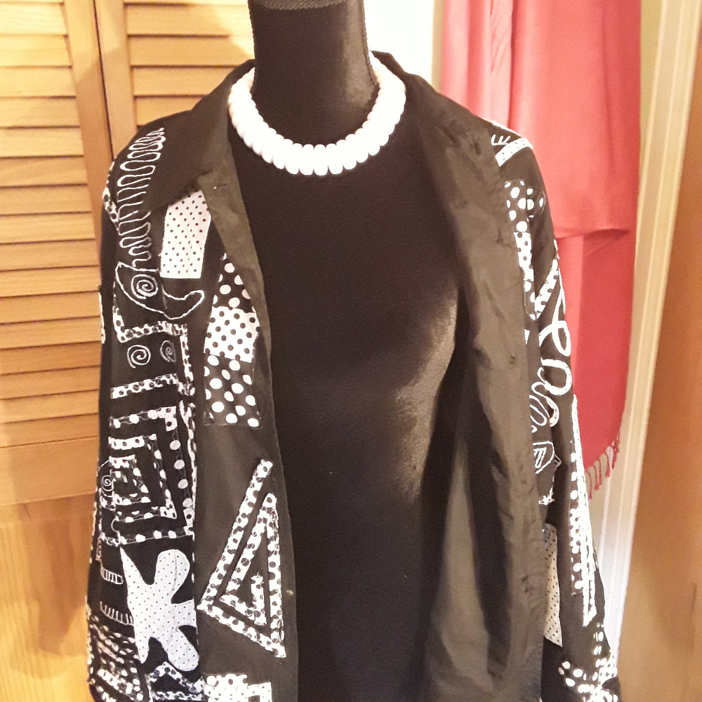 Embroidered cotton jacket - Picture 4 of 5